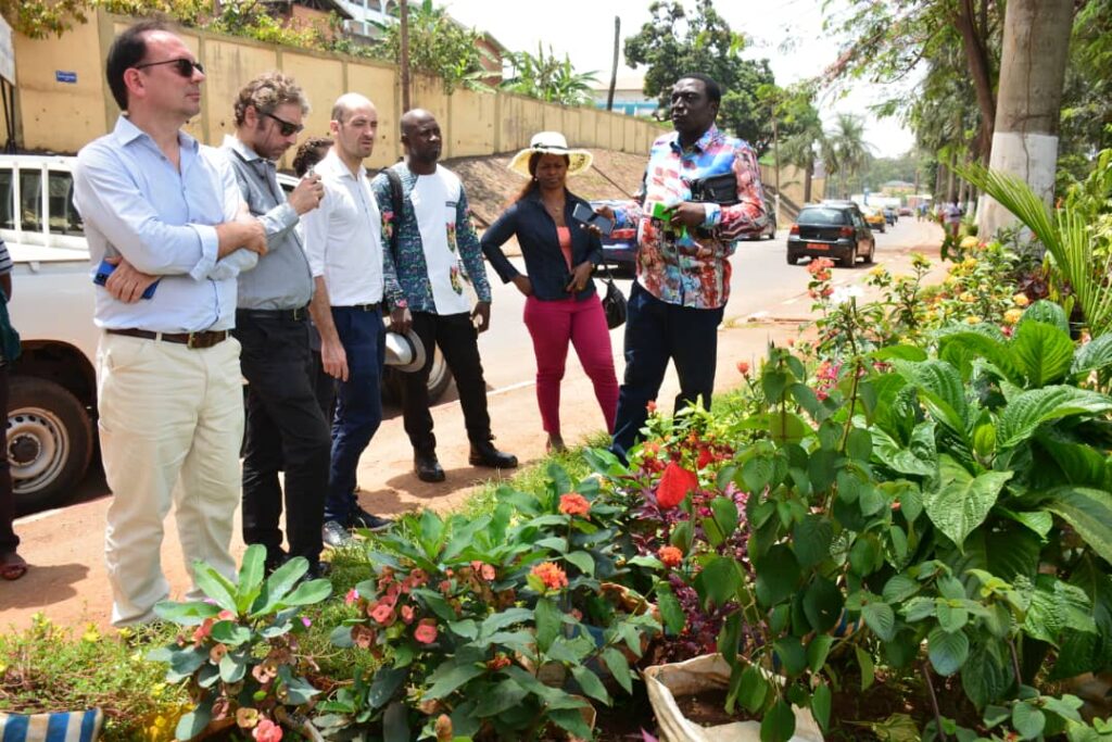 visite d’un des centres d’horticulture de Yaoundé